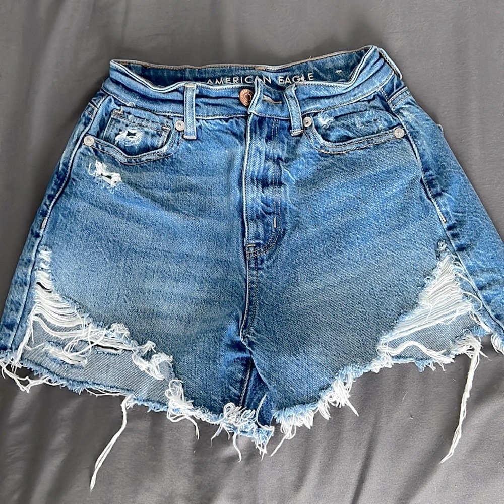 High rise mom shorts